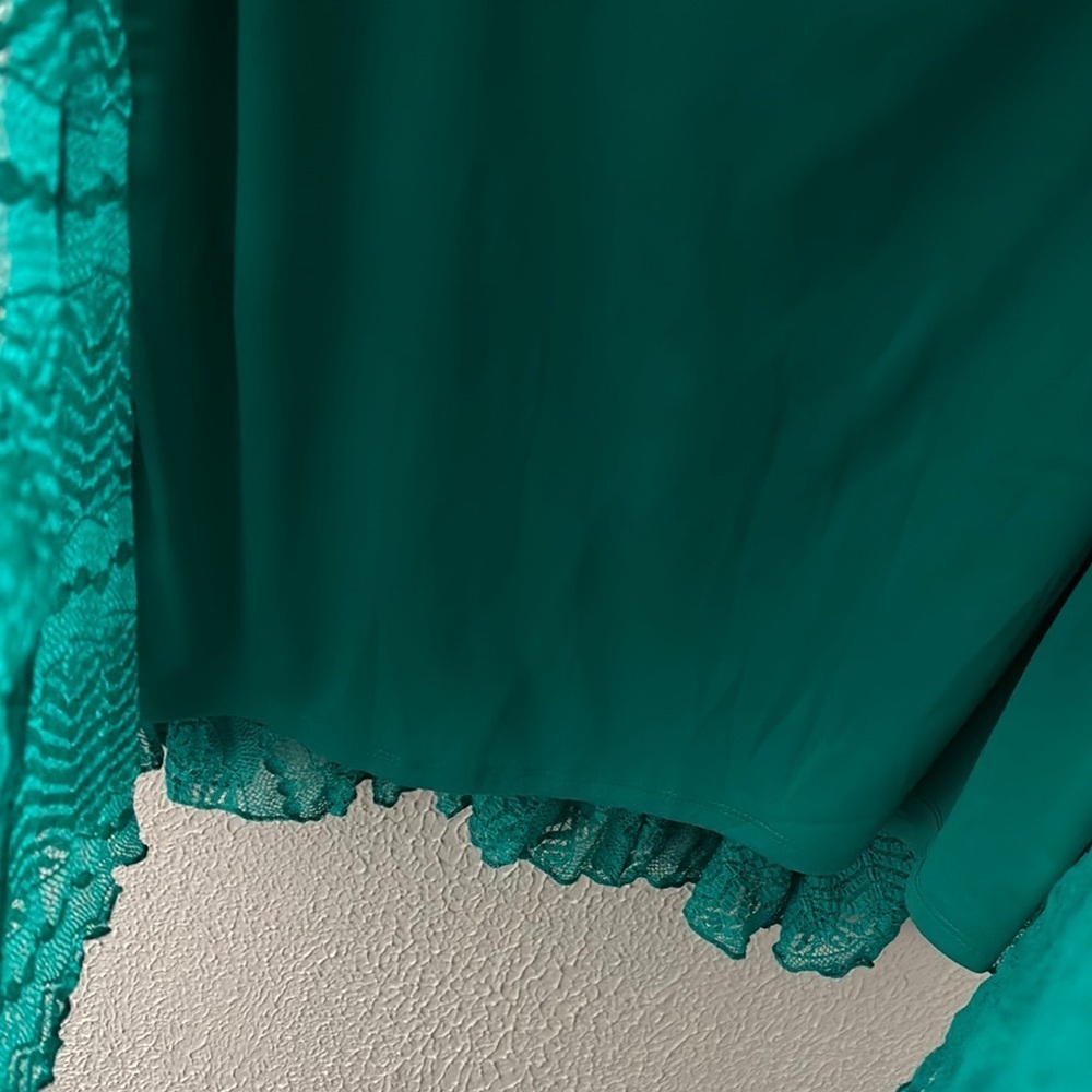 Women’s Plus Rabbit Rabbit Rabbit Dress Green Lace Fit & Flare Midi Flutter 14W - Picture 5 of 8